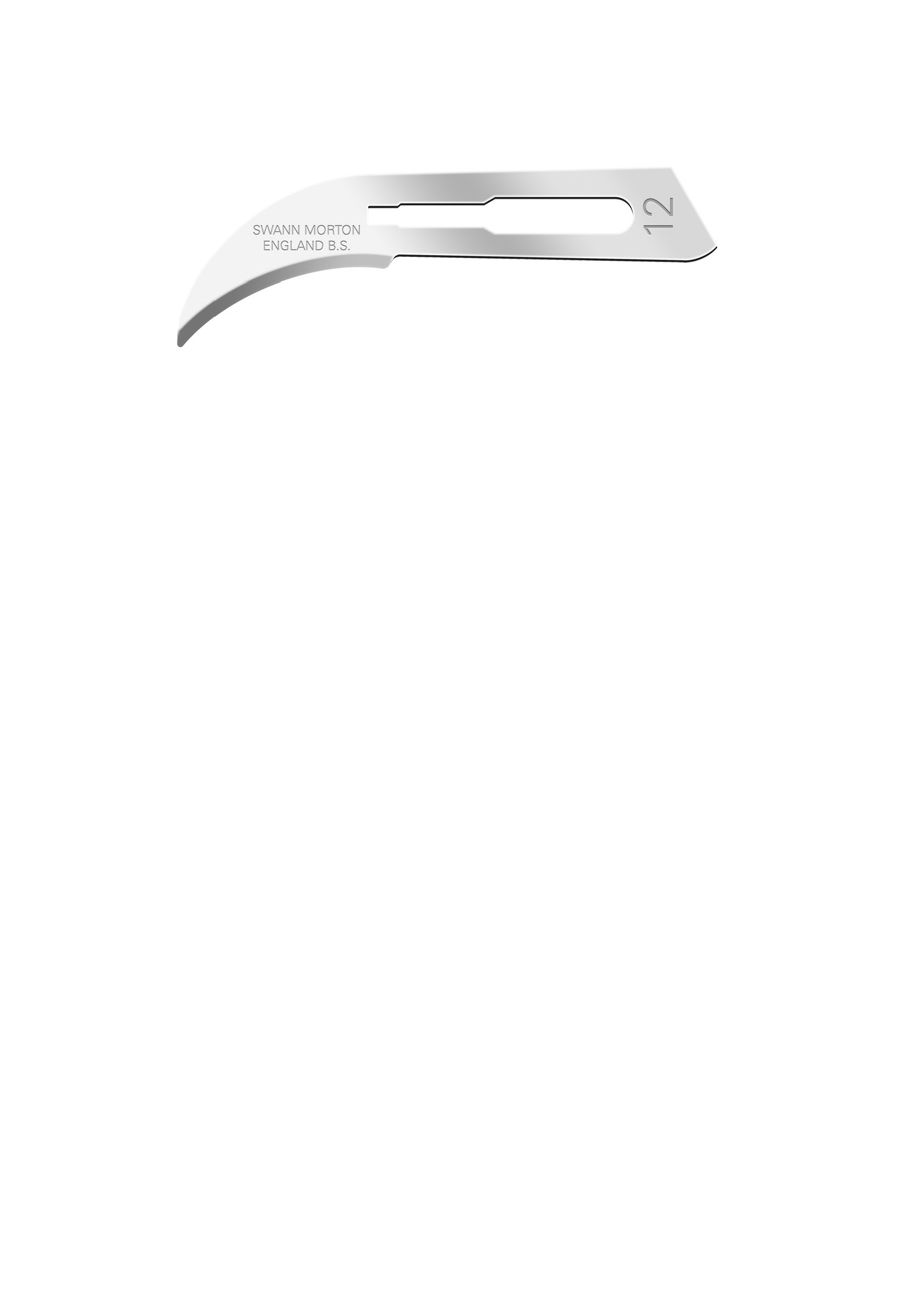 Лезо хірургічне стерильне з вуглецевої сталі Сванн-Мортон № 12